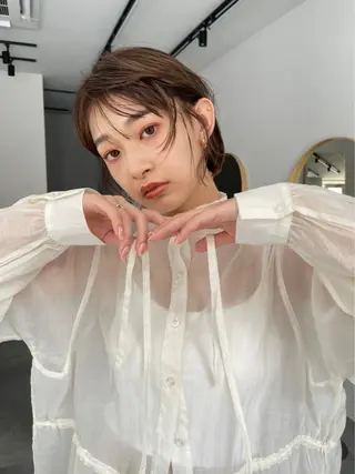 ミディアム 加藤 悠真のヘアスタイル