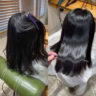 ロング 縮毛矯正支持率👑 No.1 SORAのヘアスタイル