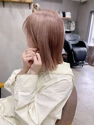 ミディアム カラー AiM 大名　似合わせカットのヘアスタイル