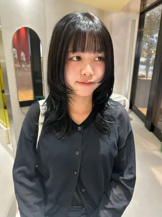 ミディアム カラー land所属・透明感カラー/レイヤ ー🌙Honokaのヘアスタイル