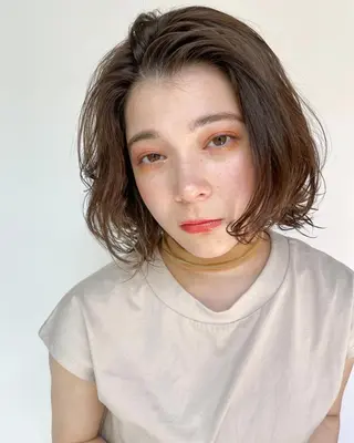 ミディアム パーマ 銀座No.1髪質改善 縮毛矯正/本木のヘアスタイル