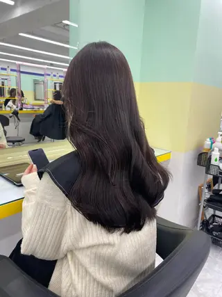 ロング カラー パーマ ヘアアレンジ メンズ キッズ ネイル マツエク・マツパ アイブロウ Lumo所属・💖横浜ブリーチなし 💖MIHOのヘアスタイル