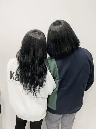 ロング カラー ioe 岡本のヘアスタイル