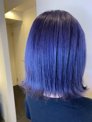 ショート カラー ハイライト/ブリーチ バレイヤージュ関佳祐のヘアスタイル