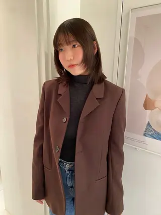 ミディアム riria/ボブ /ブラウンカラー🎀のヘアスタイル