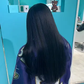 ミディアム カラー ハイトーン/ 髪質改善/上質艶髪のヘアスタイル