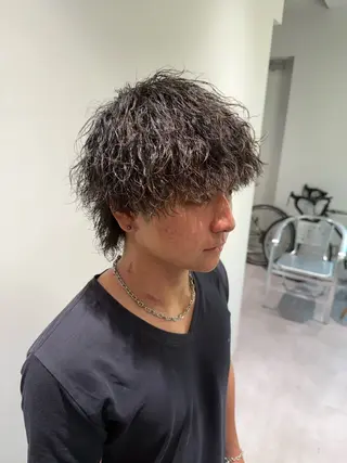 ミディアム パーマ特化美容師 佐藤壮流のヘアスタイル