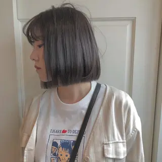 ミディアム カラー 🌸ハイトーン 新田　廉 🌸のヘアスタイル