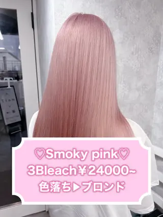 セミロング カラー 💕ブリーチ/ヘアメ 🎀YUUKAのヘアスタイル