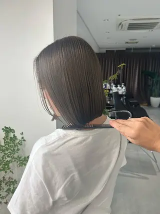 ミディアム カラー ♡透明感/艶カラー /haruka♡のヘアスタイル