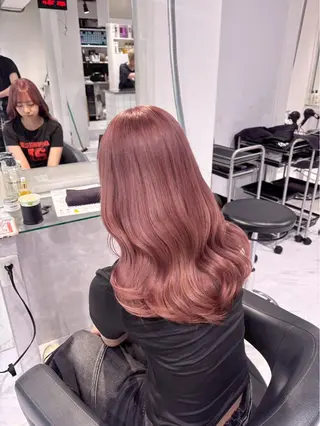 セミロング カラー 韓国風透明感カラー‎ /yurinのヘアスタイル