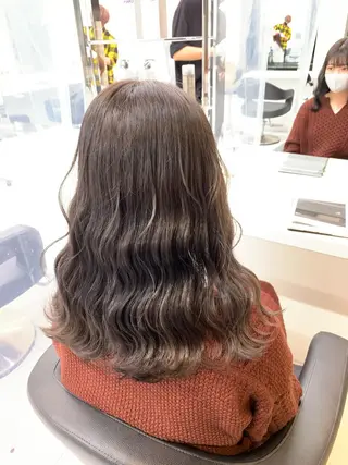 セミロング カラー パーマ ヘアアレンジ メンズ ネイル マツエク・マツパ neon hair所属・🩵 JURI🩵のヘアスタイル