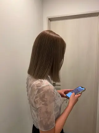 ミディアム 宮内大輔 /髪質改善/艶カラーのヘアスタイル