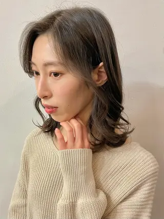 ミディアム カラー ツヤ美髪💐 髪質改善/高山愛来のヘアスタイル