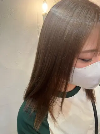 カラー BEEST所属・ate 【暖色/ハイトーン】のヘアスタイル