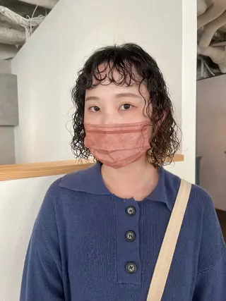 ショート パーマ 桃果 momokaのヘアスタイル