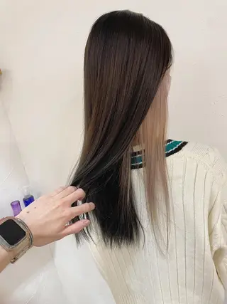ロング カラー 冨木 雄斗のヘアスタイル