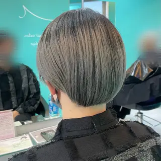 ショート カラー メンズ ボブ/艶カラー/ 暖色/Natsukiのヘアスタイル