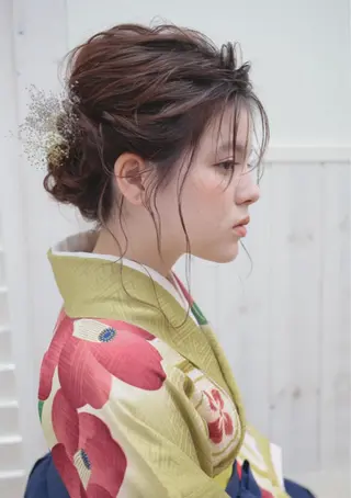 ミディアム ヘアアレンジ ぱつっとボブ/ 小野あかねのその他イメージ