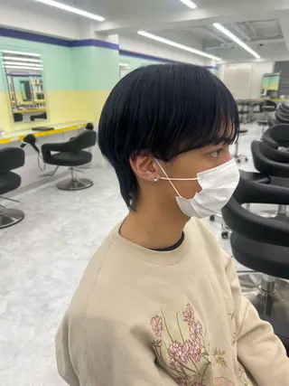 ショート カラー パーマ メンズ 韓国レイヤーカット /REIのヘアスタイル