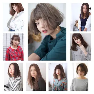 カラー fio マナミのヘアスタイル