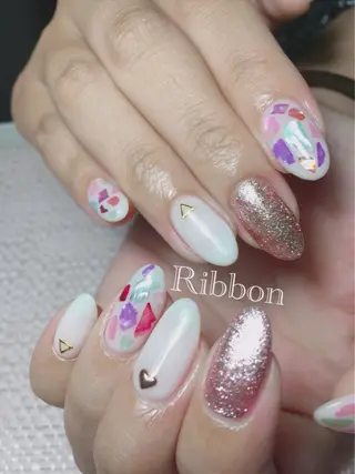 ネイル トップネイリスト Ribbon立川店のネイルデザイン