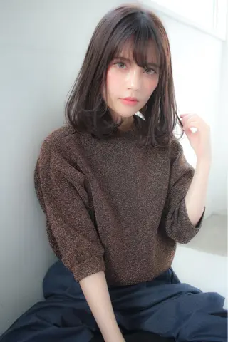 ミディアム カラー パーマ 髪質改善縮毛矯正✨ ナリタユウヤのヘアスタイル