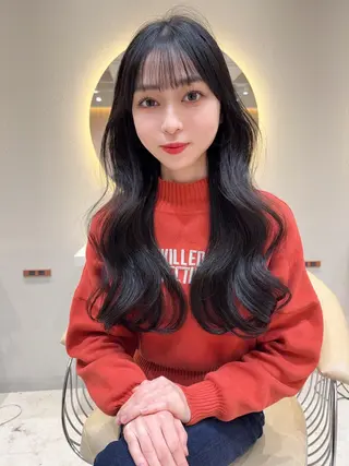 ロング カラー レイヤー❣️縮毛矯正 川村利幸のヘアスタイル