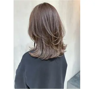 カラー パーマ ミディアム ヘアアレンジ ITbyALBUM 藤沢店のヘアスタイル