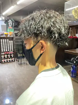 パーマ メンズ Kazu-Hair 比治山所属・【メンズパーマ専門】 トミタ ショウタのヘアスタイル
