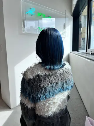 ミディアム カラー ロカリタ 河原町三条所属・🌐👽フクイ キララ🌎💎のヘアスタイル