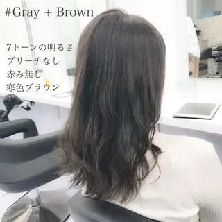 ロング カラー ヘアアレンジ TONE所属・透明感カラー/ 韓国ヘア/縮毛矯正のヘアスタイル