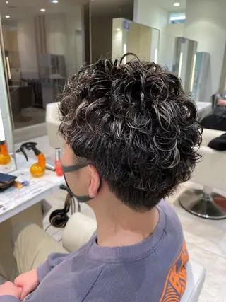 パーマ メンズ 🌼丸みボブ🌼 ショート　柏木結太のヘアスタイル