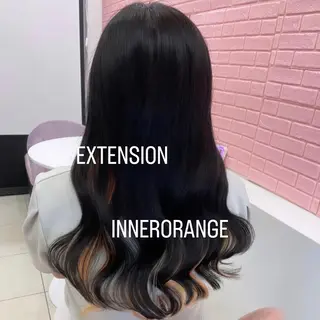 ロング カラー エクステ🩵ブリーチ 韓国ヘア🩵KAEのヘアスタイル