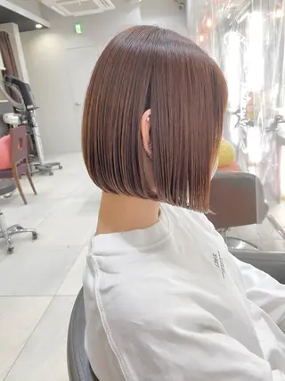 ショート カラー ボブ/レイヤー /植原健太のヘアスタイル