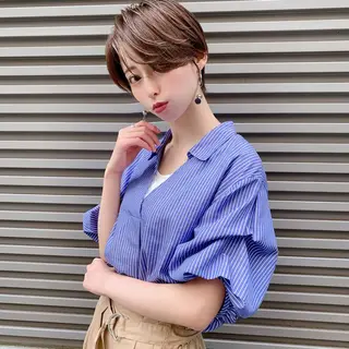 ショート calna by  elmo所属・ショート特化美容師 大阪京橋　大本　渉のヘアスタイル