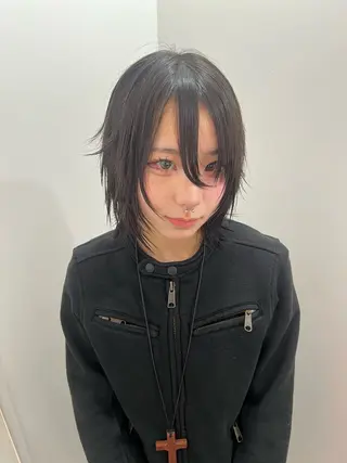 ショート 💥ウルフカット デザインあんな💥のヘアスタイル