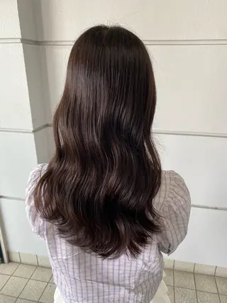 セミロング カラー 髪質改善特化🥣🫧 天神美容室のヘアスタイル
