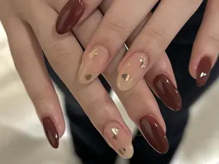 ネイル ki🍒🍒 ki ツルツルネイルのネイルデザイン