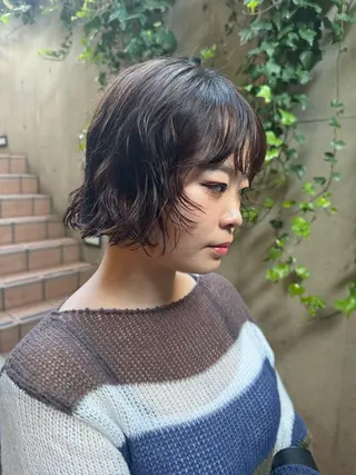 ショート パーマ ボブ/ショート 吉田竣のヘアスタイル