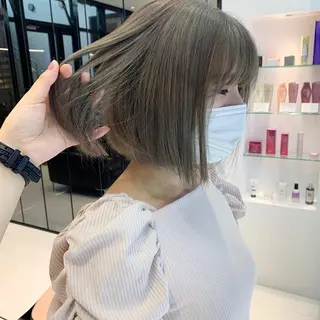 ショート カラー ハッシュカット/ハイ トーン/MANAMIのヘアスタイル