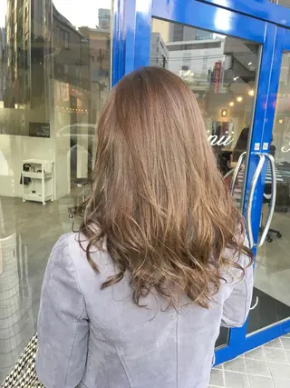 ロング カラー ヘアアレンジ giinii所属・横浜縮毛矯正 ☆渋谷良太のヘアスタイル