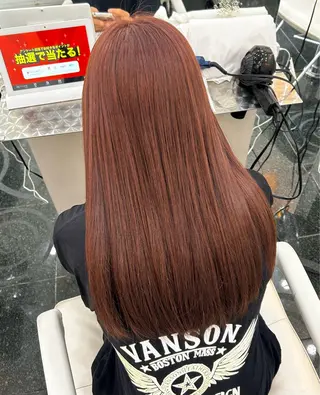 ロング カラー ガーリー×韓国🎀 ⟡.·天野結良⟡.·のヘアスタイル