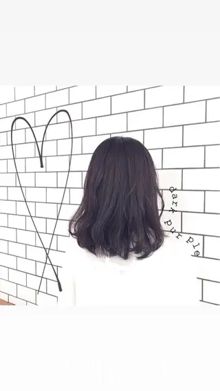 ミディアム カラー お洒落パーマ/ 艶カラー/michiのヘアスタイル