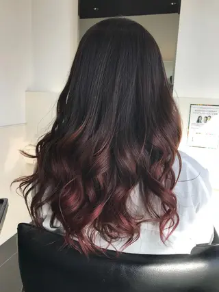 ロング カラー 関口 友行のヘアスタイル