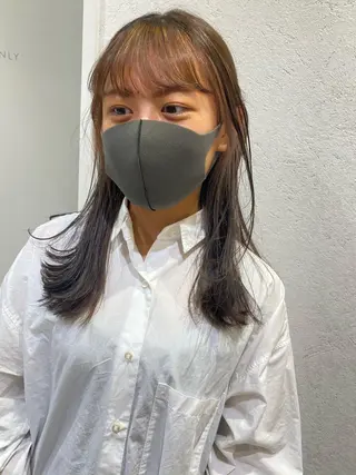 セミロング カラー ヘアアレンジ パーマ指名No1 /namiのヘアスタイル