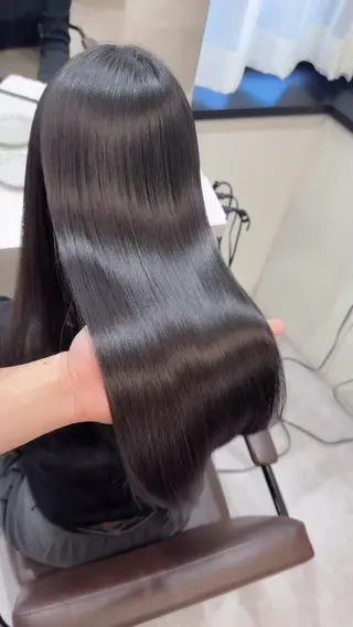 ロング 髪質改善×縮毛矯正 Core 片山健太のヘアスタイル