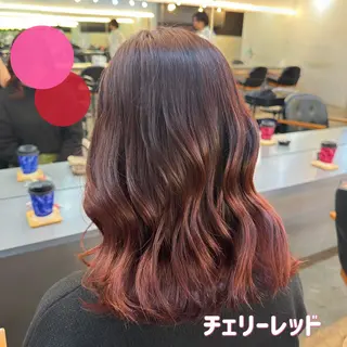 カラー 🍊暖色/ボブ chihiro🌼ོのヘアスタイル