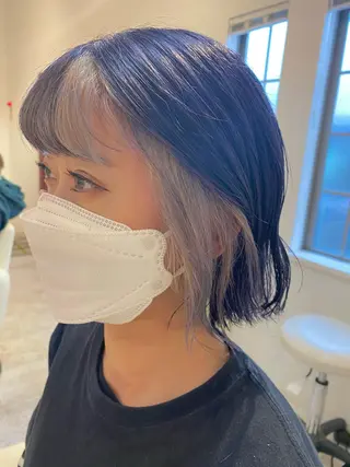 ミディアム カラー ヘアアレンジ Design Color🐰アユミのヘアスタイル