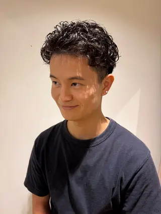 パーマ メンズ 吉留 文月のヘアスタイル